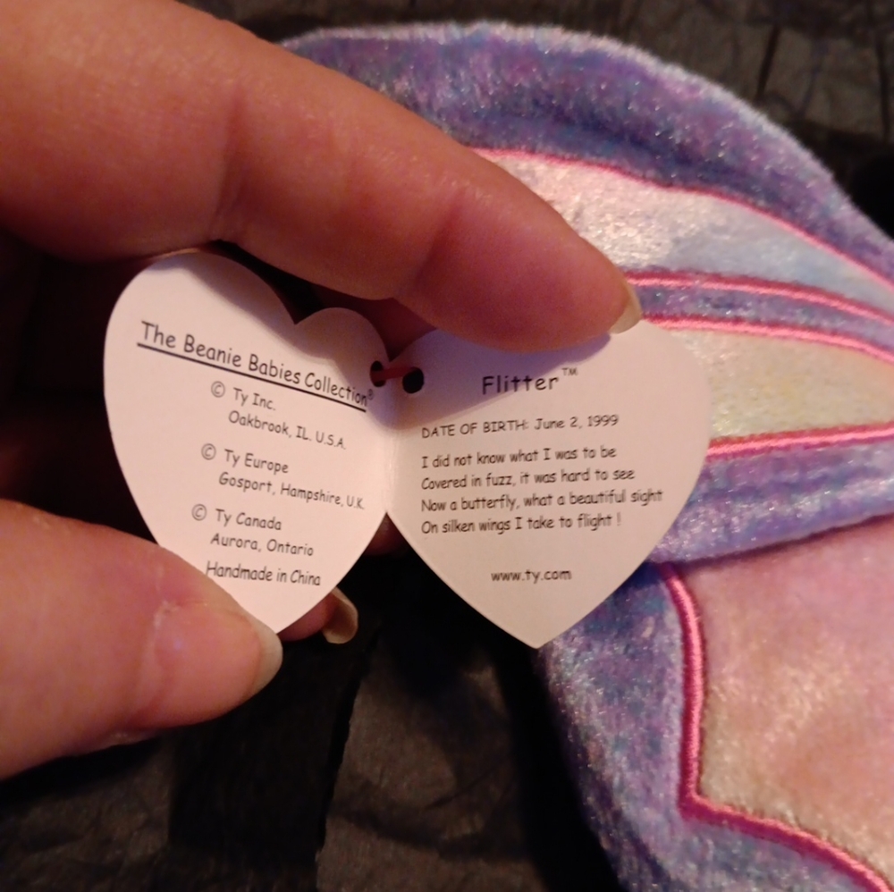 NWT TY BEANIE BABIES FLITTER & GLOW - Picture 4 of 10